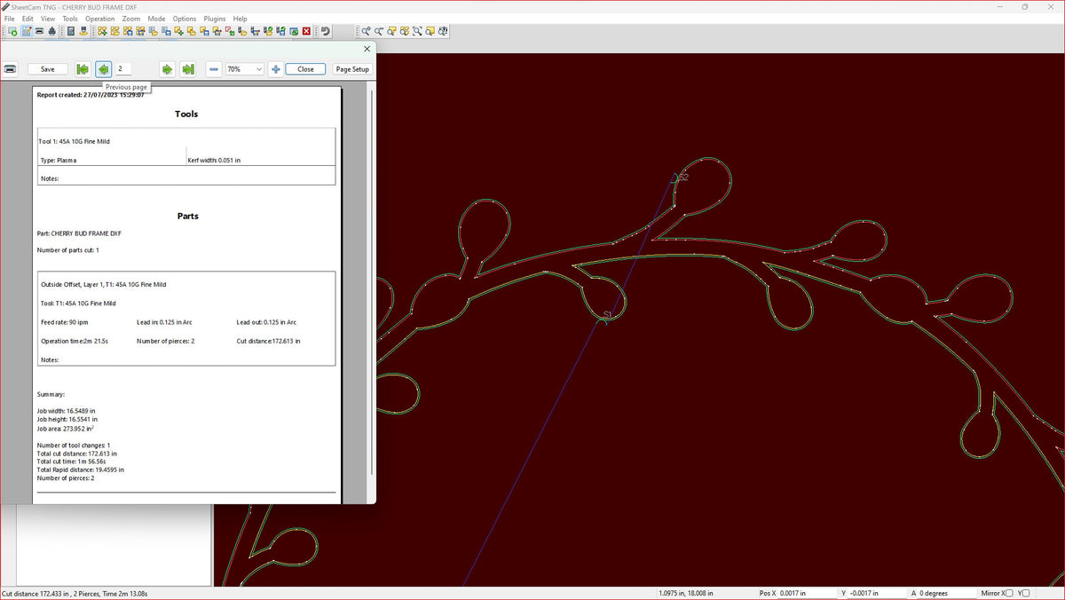 Floral Circle Leaf Frame vector paths in design software