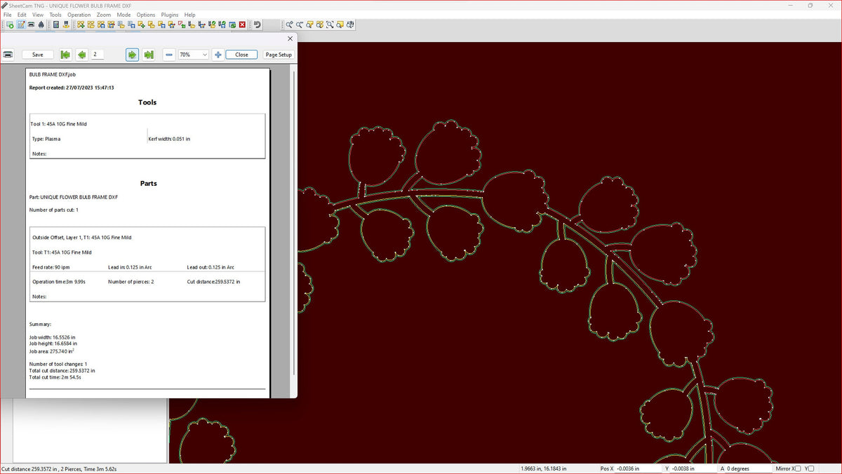 Floral Circle Leaf Frame vector paths in design software (photo 8)