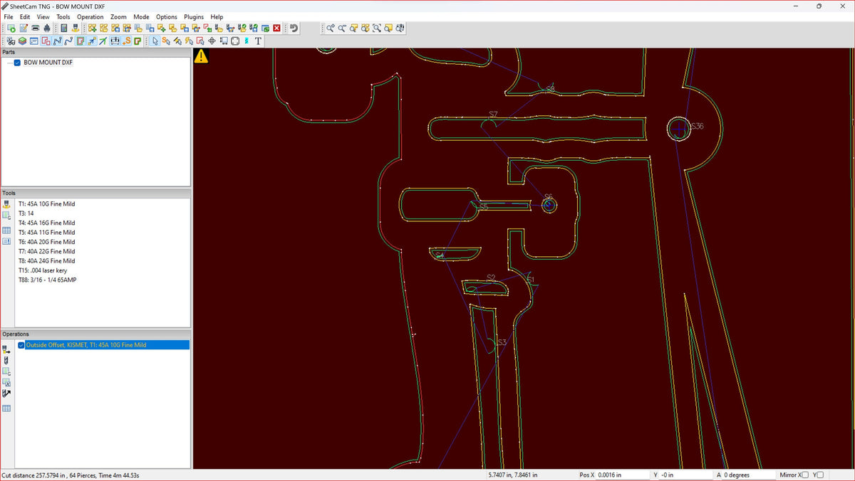 Bow Skull Mount Hanger vector paths in design software (photo 7)