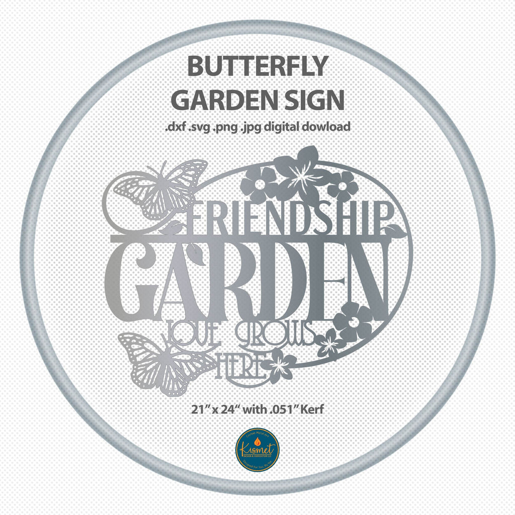 Love Grows Here Garden Sign DXF/SVG design preview with file details (photo 7)