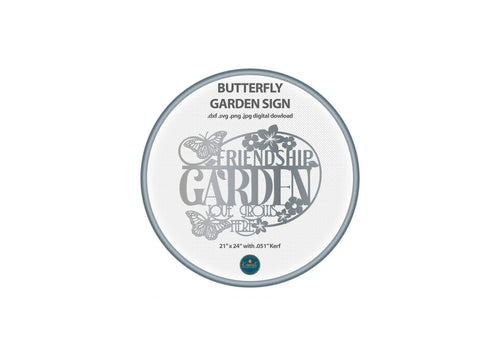 Love Grows Here Garden Sign DXF/SVG design preview with file details
