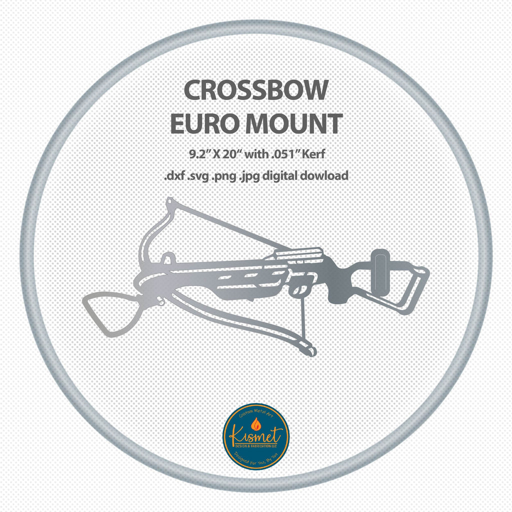 Crossbow Euro Mount Design DXF/SVG design preview with file details (photo 3)