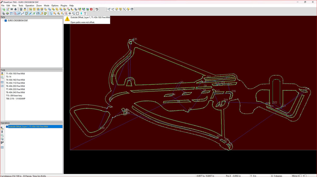 Crossbow Euro Mount Design vector paths in design software (photo 8)