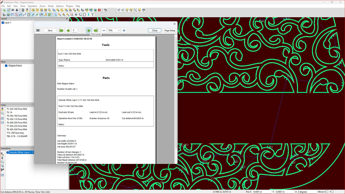 Filigree Frame Sign vector paths in design software (photo 7)