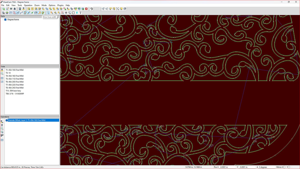 Filigree Frame Sign vector paths in design software (photo 9)