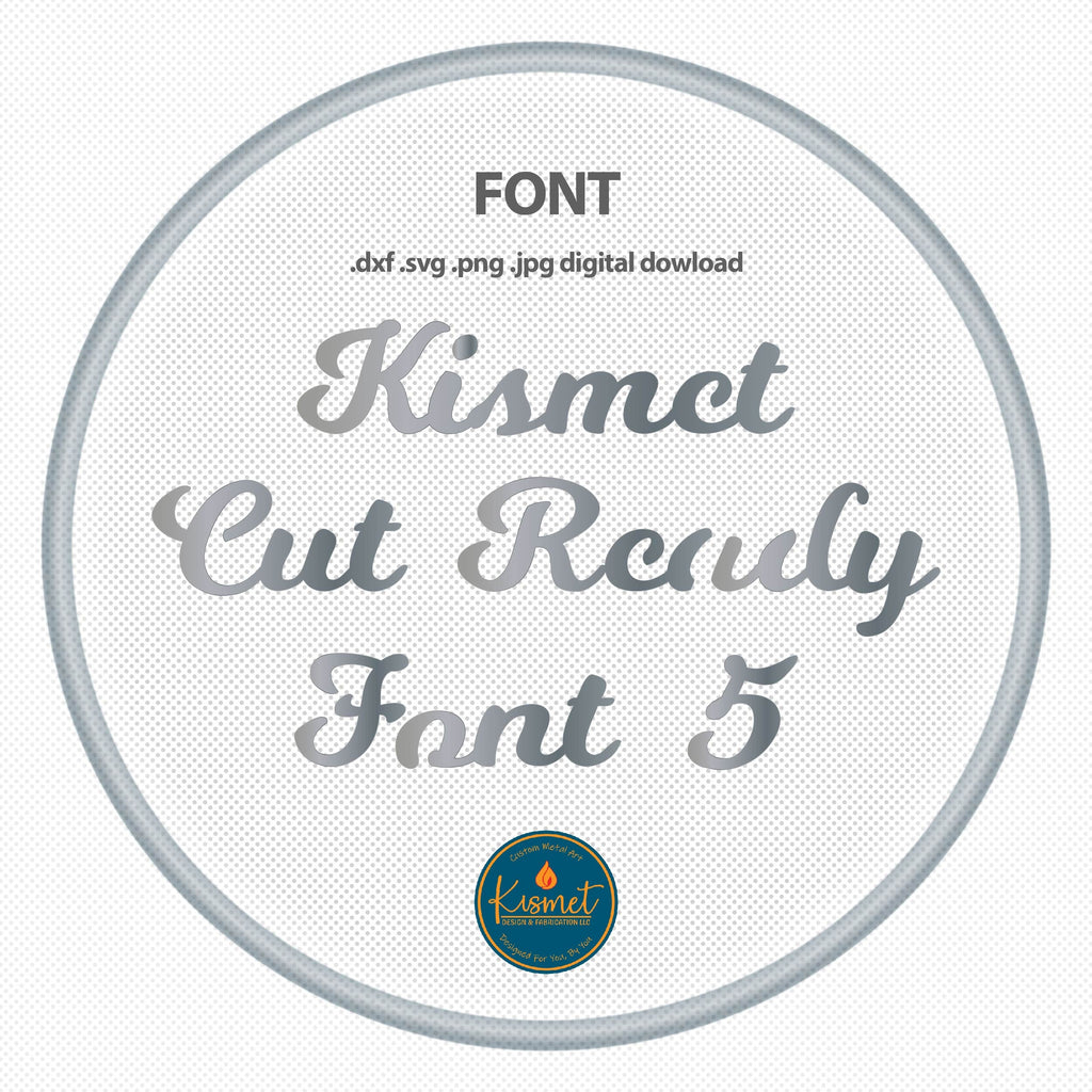 Bold Joined Script Font (Kismet Font 5) DXF/SVG design preview with file details (photo 10)