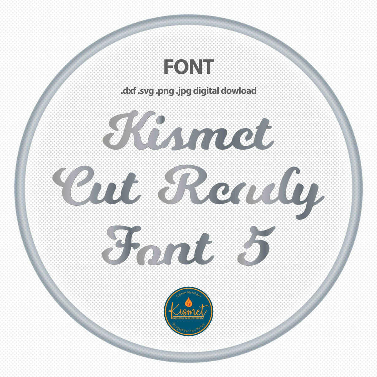 Bold Joined Script Font (Kismet Font 5) DXF/SVG design preview with file details (photo 10)