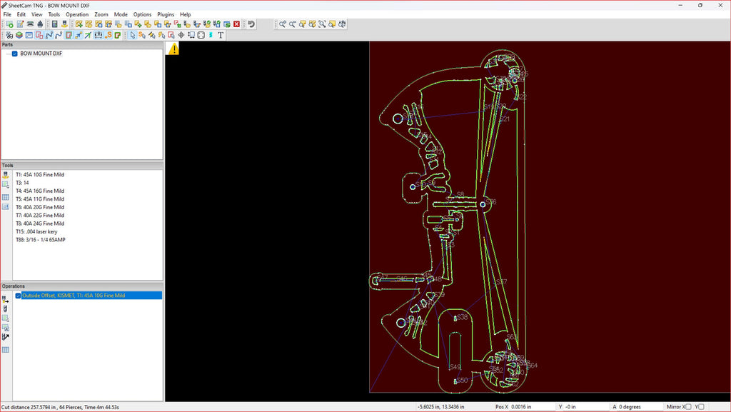 Bow Skull Mount Hanger vector paths in design software (photo 8)