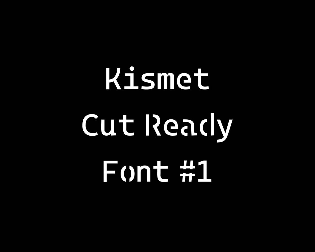 Clean Bridged Stencil Font (Kismet Font 1) artwork preview