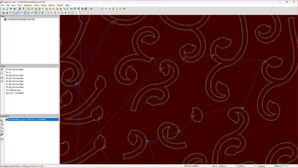 Swirls Swashes Flourish Bundle vector paths in design software (photo 5)