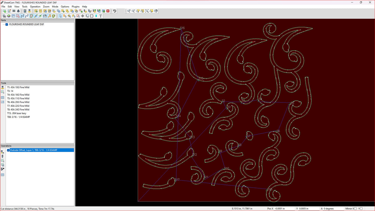 Swirls Swashes Flourish Bundle vector paths in design software (photo 7)