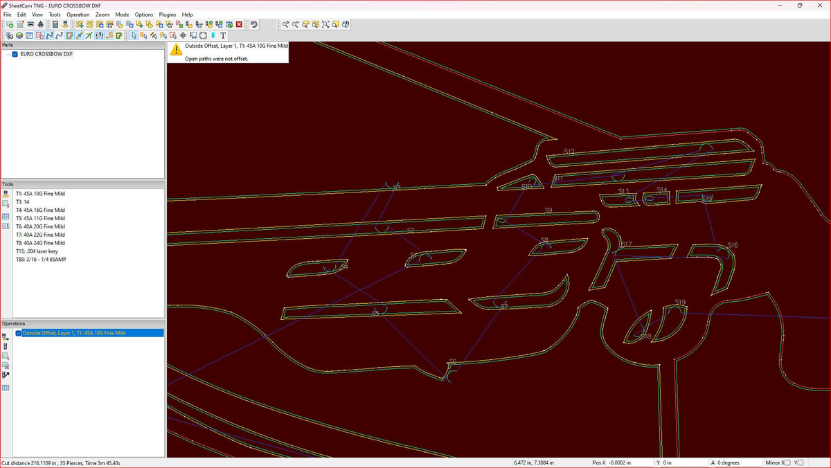 Crossbow Euro Mount Design vector paths in design software (photo 6)