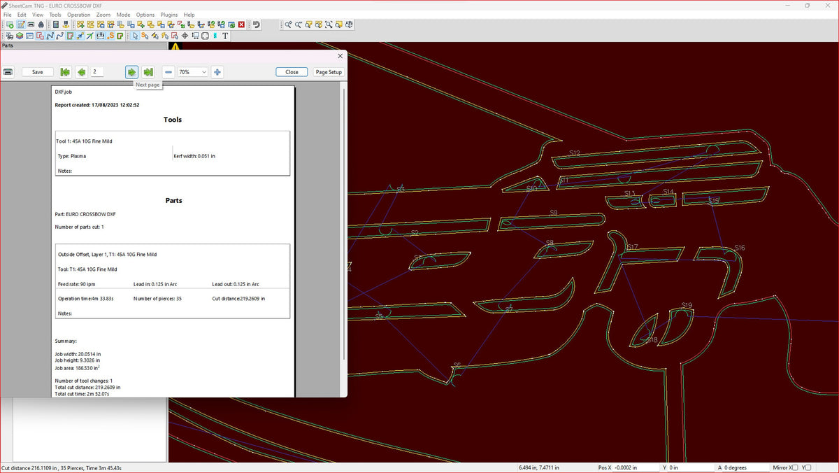 Crossbow Euro Mount Design vector paths in design software (photo 7)