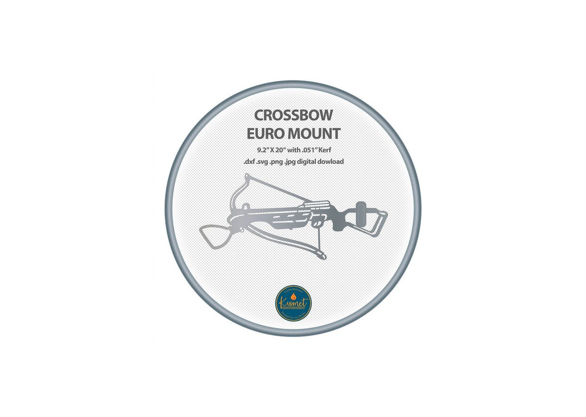 Crossbow Euro Mount Design DXF/SVG design preview with file details