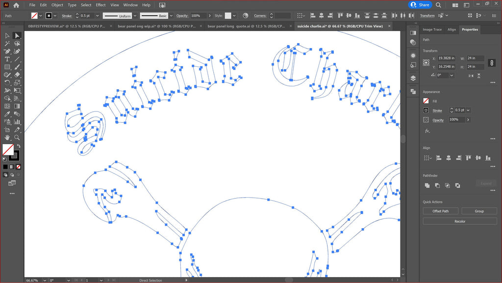 Personalized Skull and Crossbones Sign vector paths in design software (photo 4)