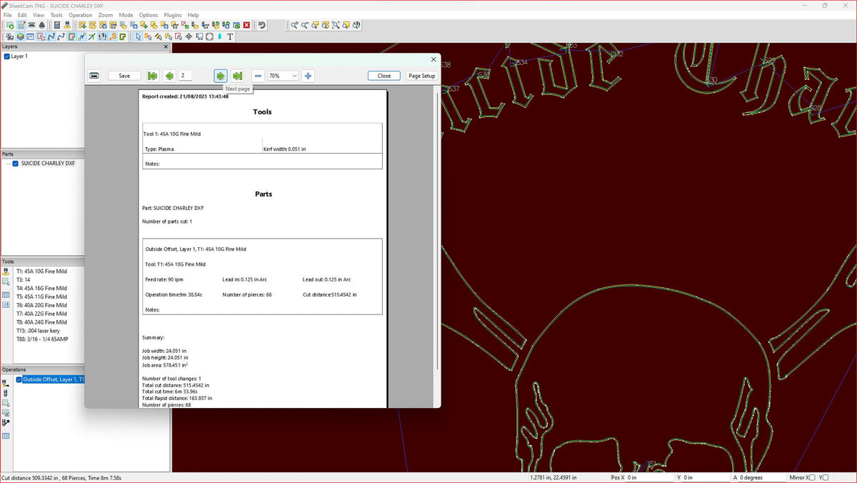 Personalized Skull and Crossbones Sign vector paths in design software (photo 7)
