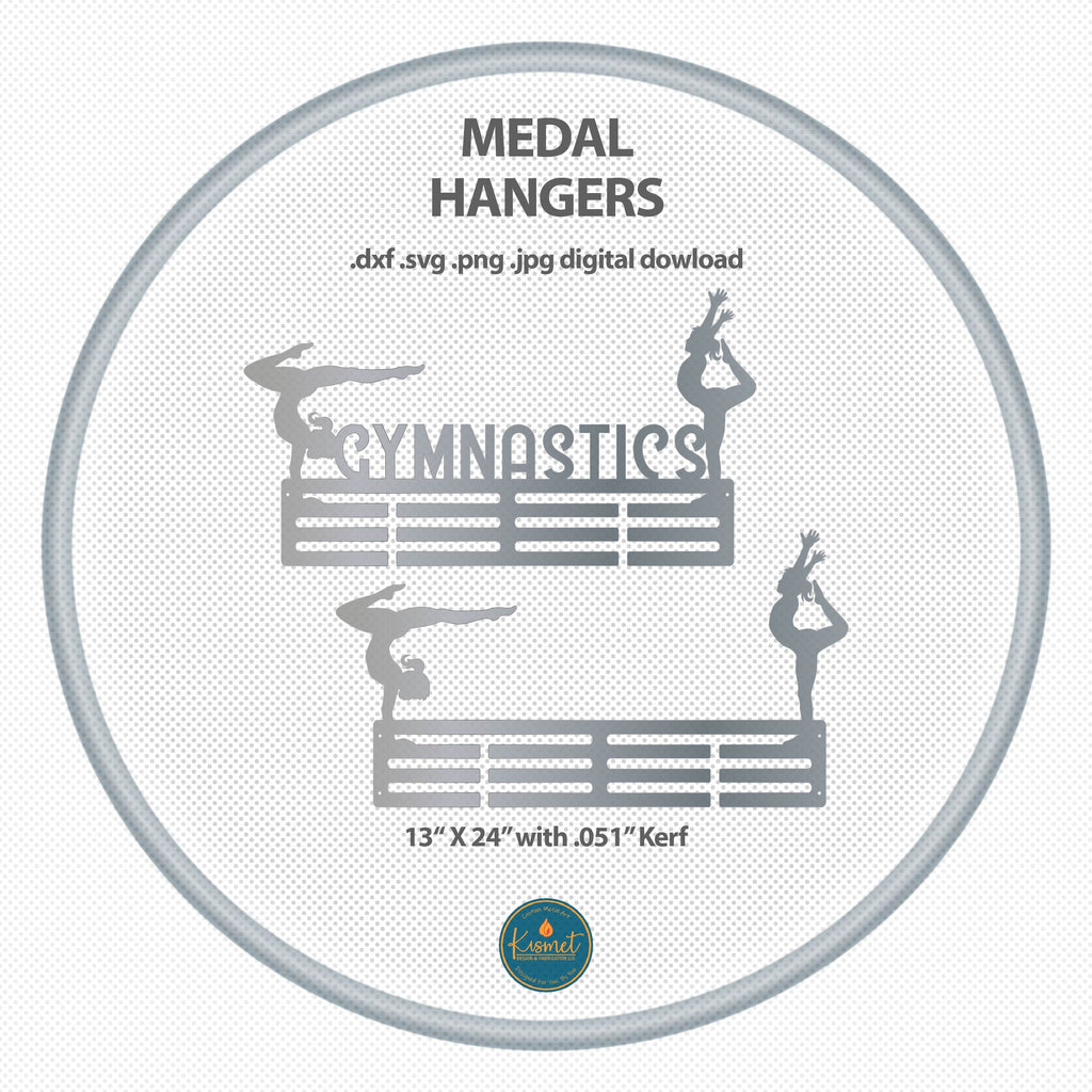 Gymnastics Medal Hangers DXF/SVG design preview with file details (photo 3)
