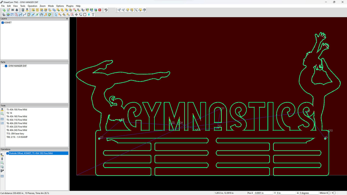 Gymnastics Medal Hangers vector paths in design software (photo 4)