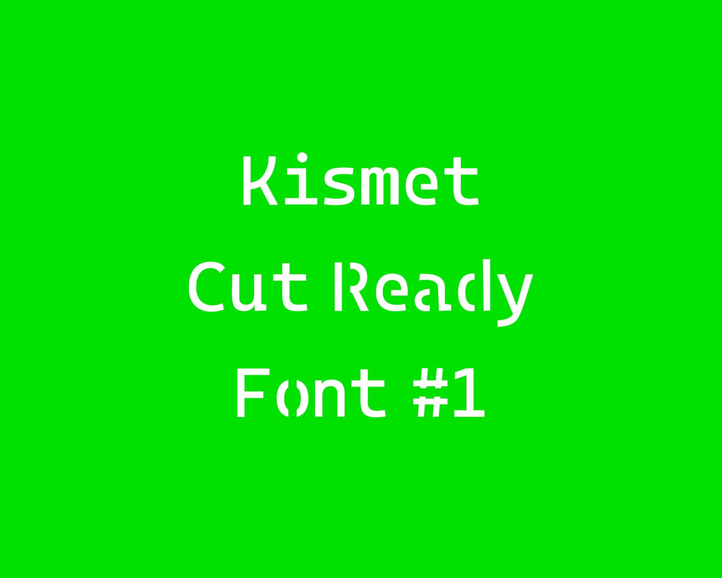 Clean Bridged Stencil Font (Kismet Font 1) artwork preview (photo 3)