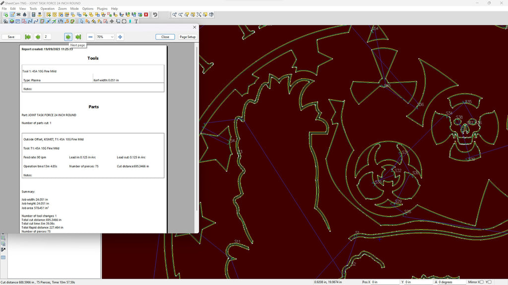 Joint Task Force Civil Emblem vector paths in design software (photo 6)