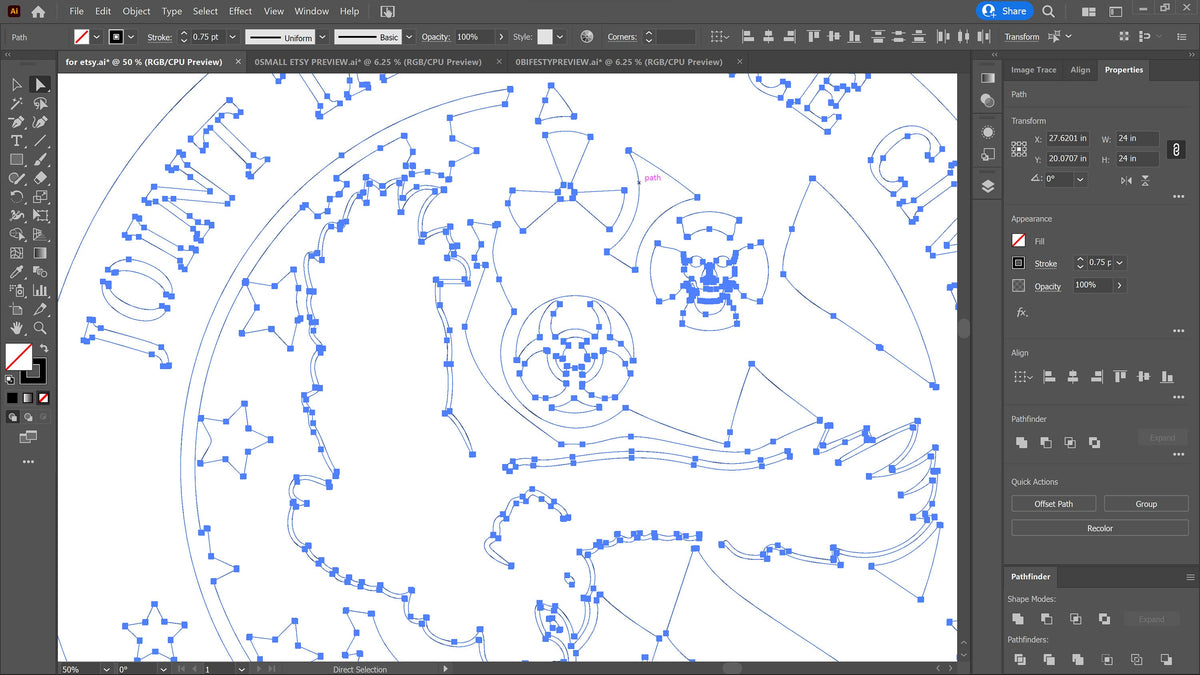 Joint Task Force Civil Emblem vector paths in design software (photo 8)