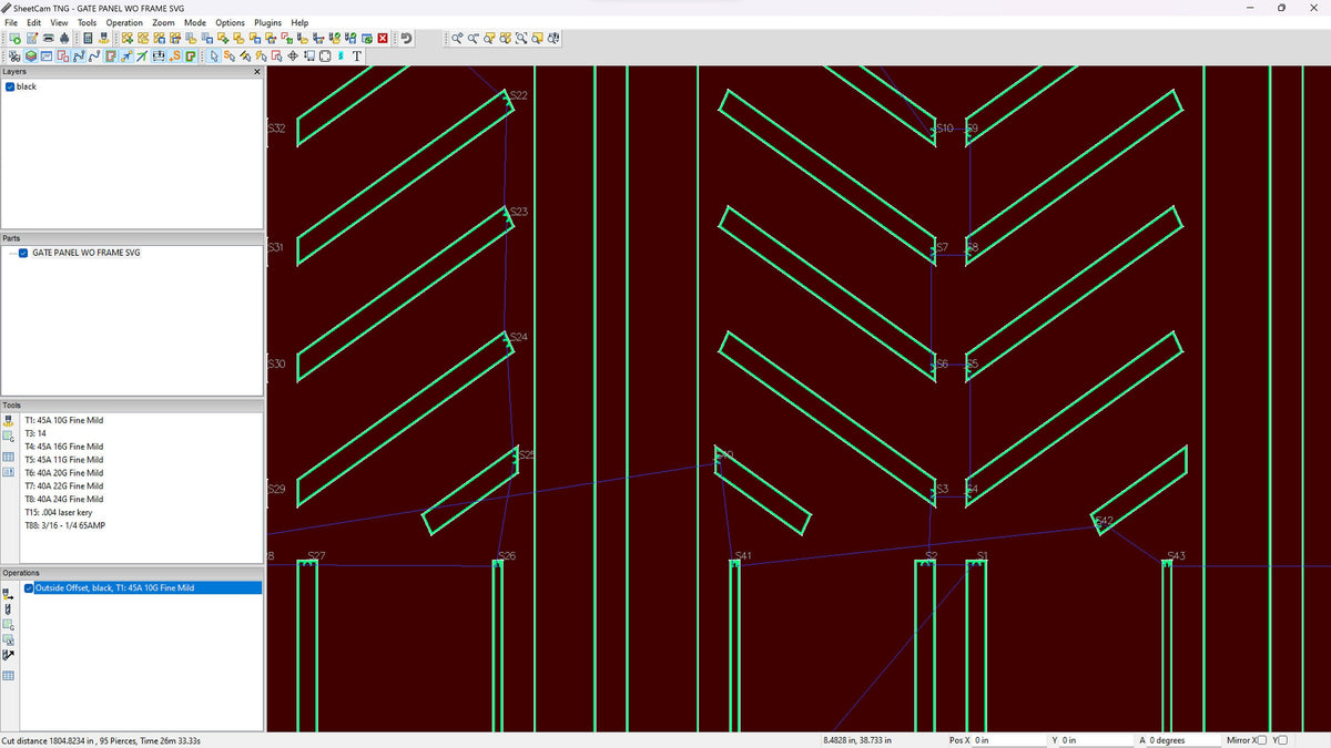 Geometric Gate Panels vector paths in design software (photo 5)