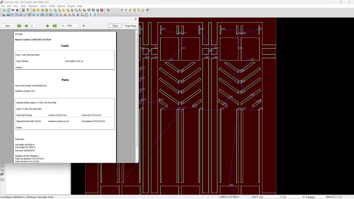 Geometric Gate Panels vector paths in design software (photo 4)