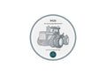 9420 Tractor Silhouette DXF/SVG design preview with file details