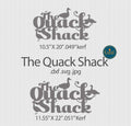 Quack Shack Duck House Sign DXF/SVG design preview with file details