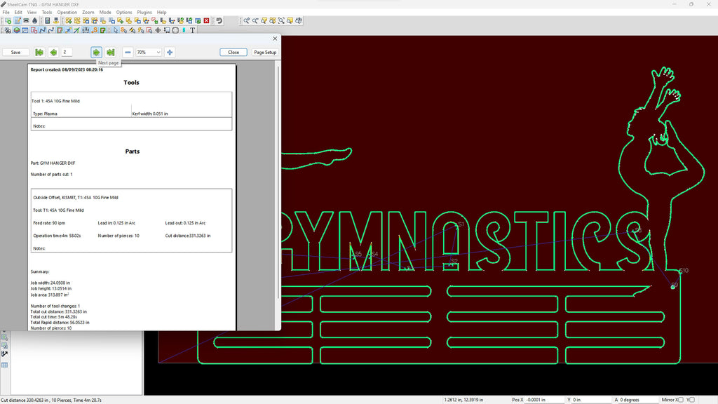 Gymnastics Medal Hangers vector paths in design software