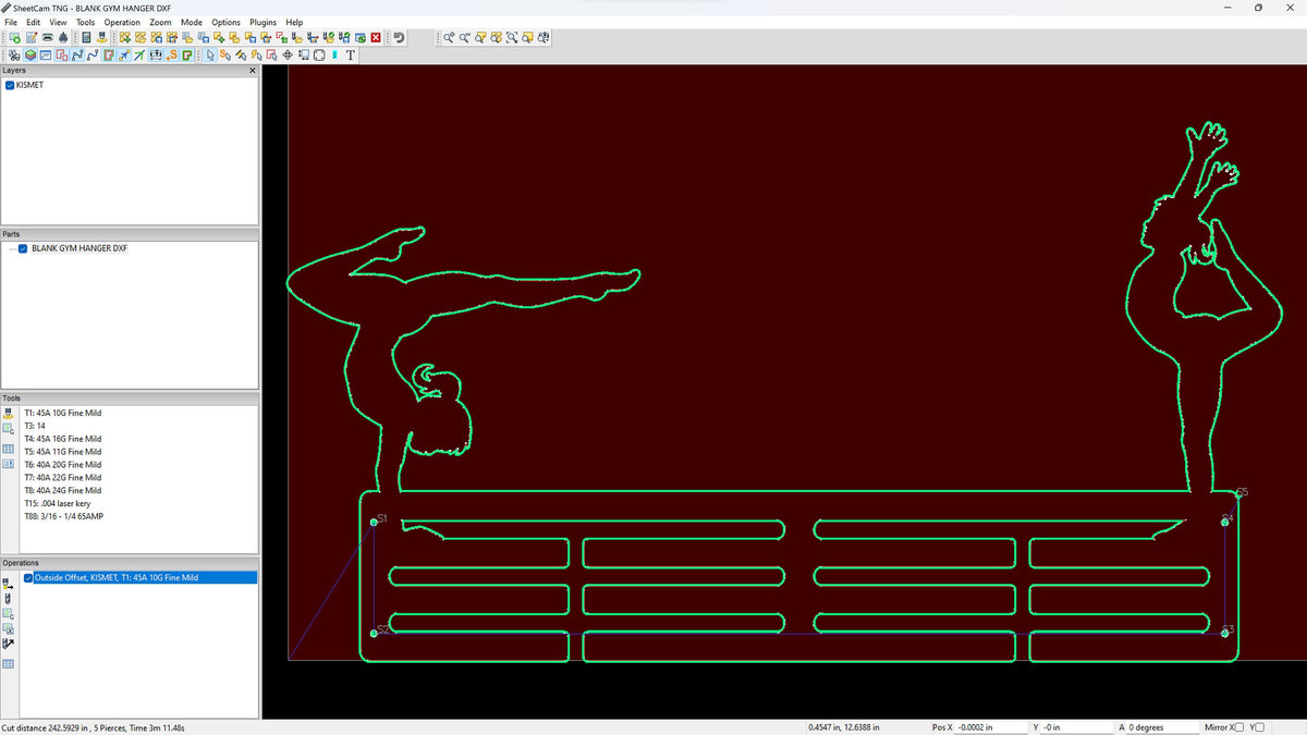 Gymnastics Medal Hangers vector paths in design software (photo 9)