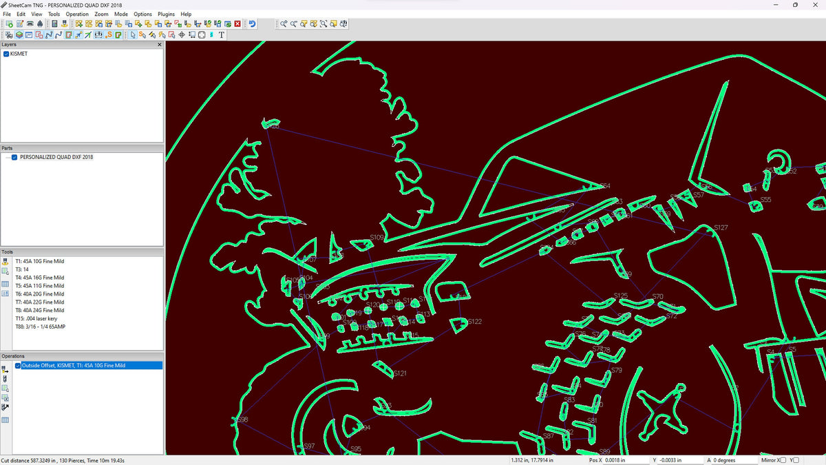 Personalized UTV Sign vector paths in design software (photo 4)