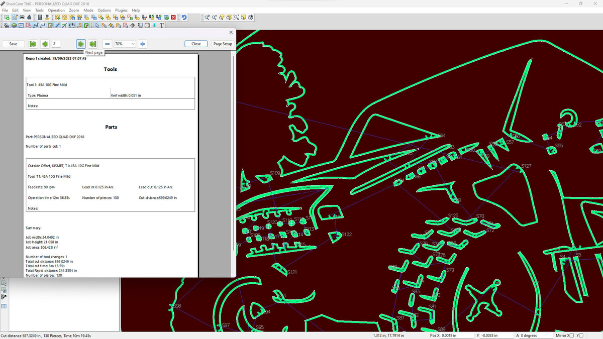 Personalized UTV Sign vector paths in design software (photo 6)