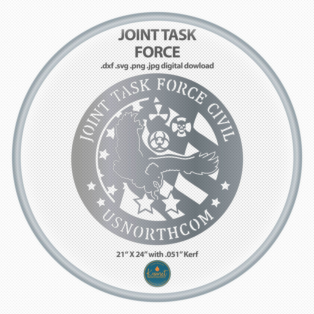 Joint Task Force Civil Emblem DXF/SVG design preview with file details (photo 2)