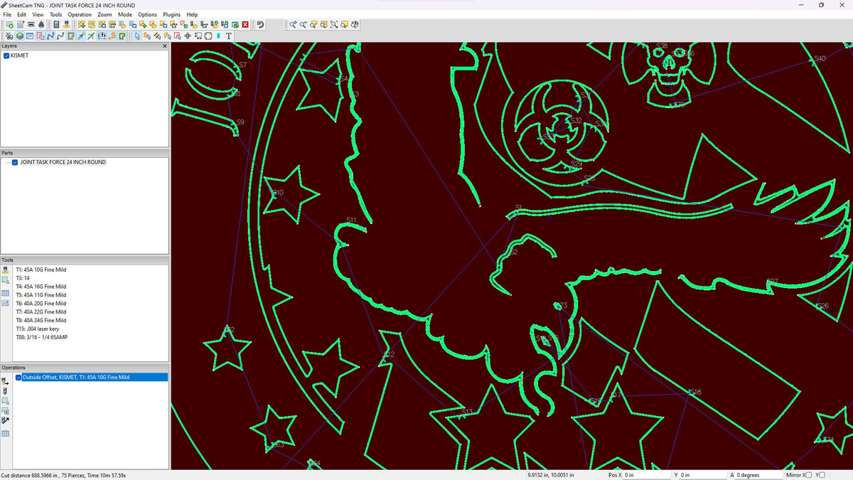 Joint Task Force Civil Emblem vector paths in design software (photo 5)