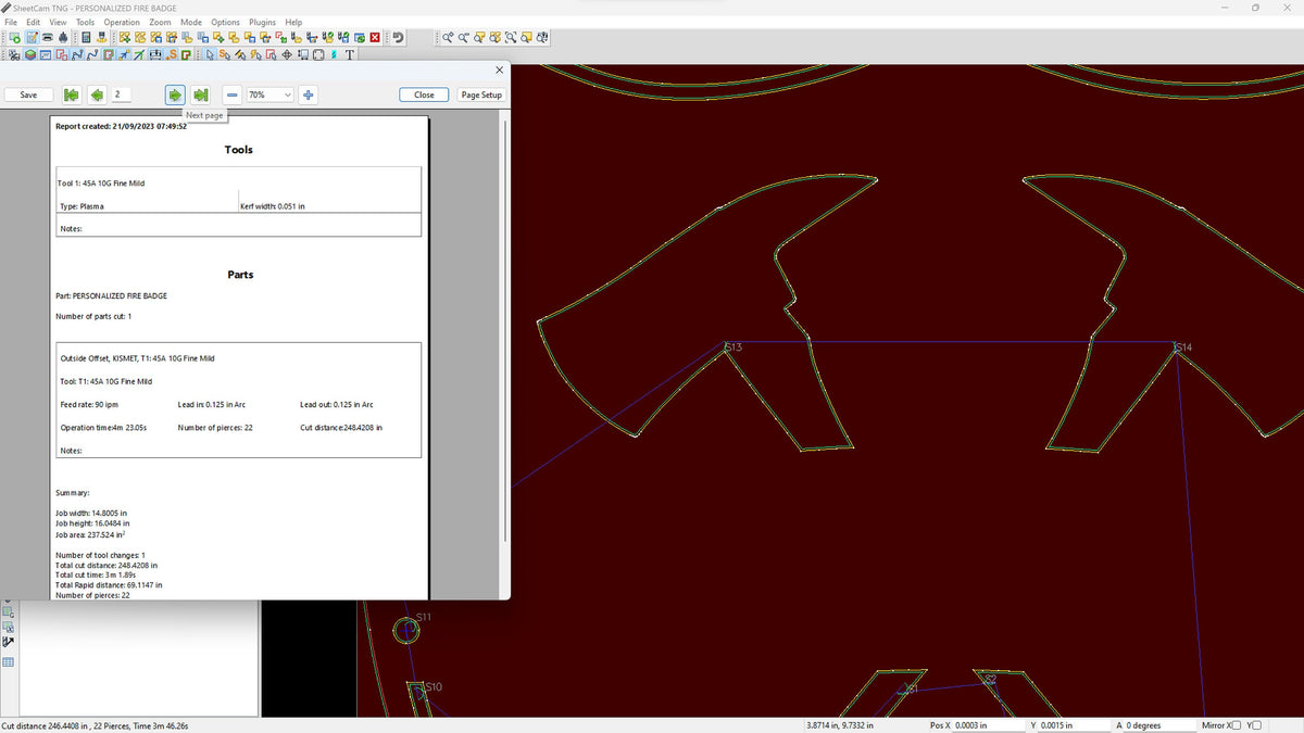 Personalized Fire Department Sign vector paths in design software (photo 4)