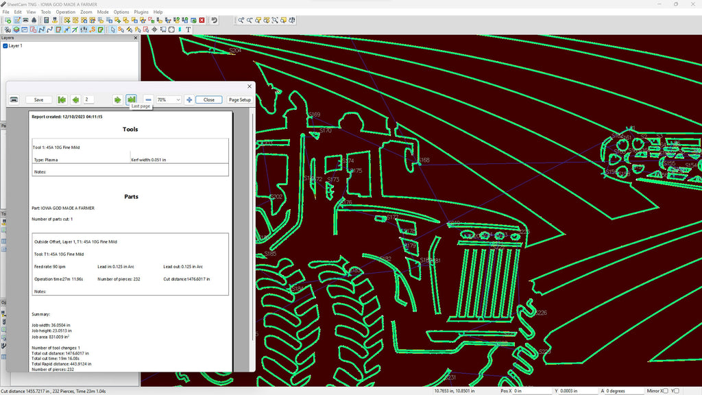 Iowa Banner So God Made a Farmer Sign vector paths in design software (photo 6)