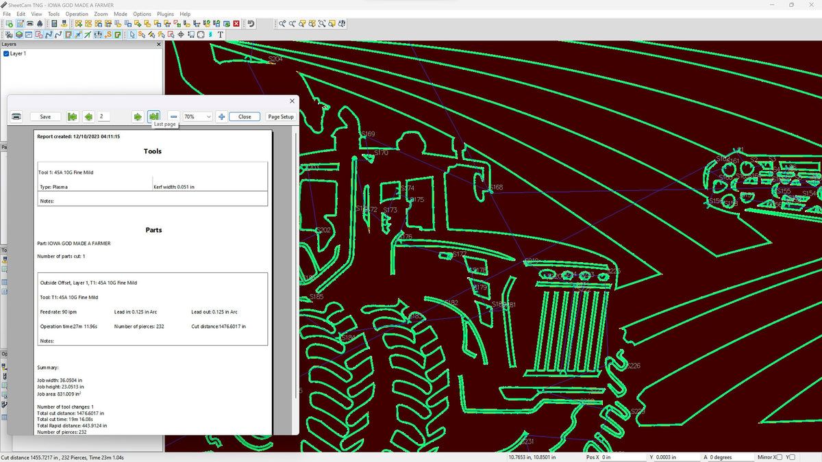 Iowa Banner So God Made a Farmer Sign vector paths in design software (photo 6)