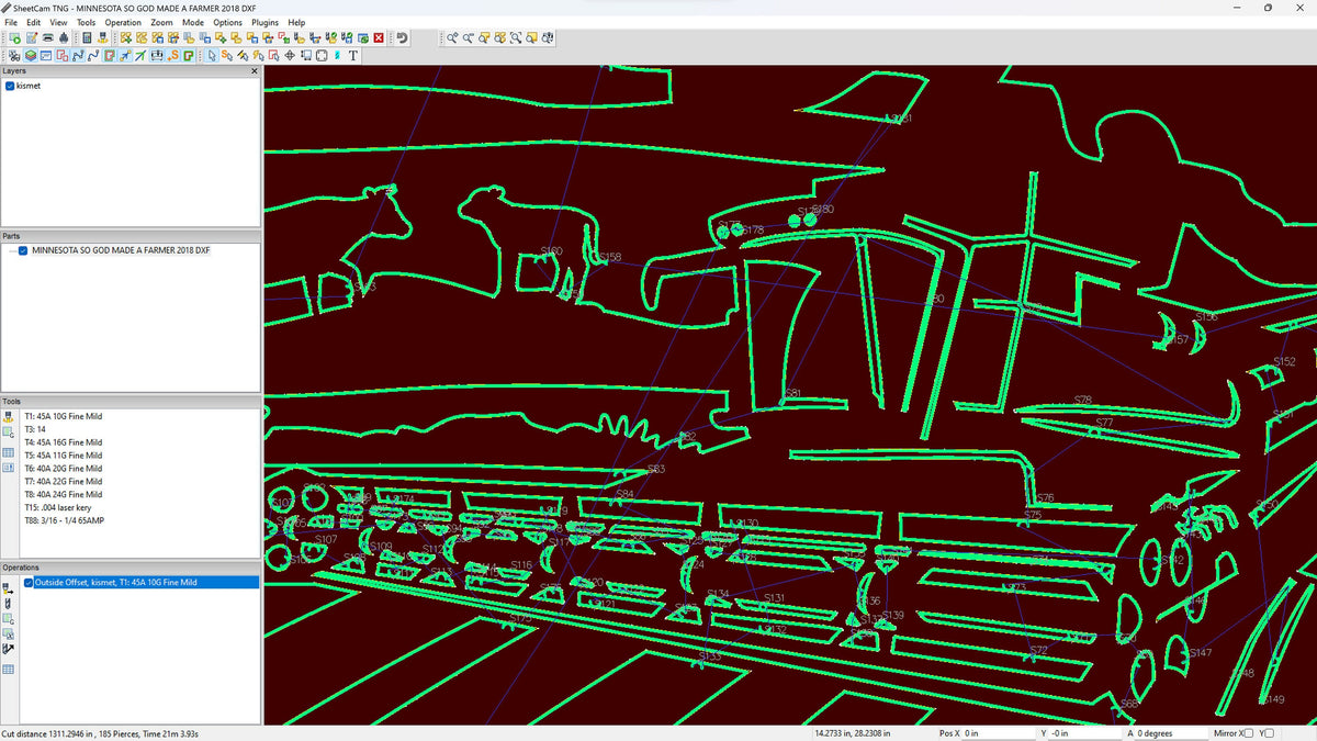 Minnesota So God Made a Farmer Sign vector paths in design software (photo 4)