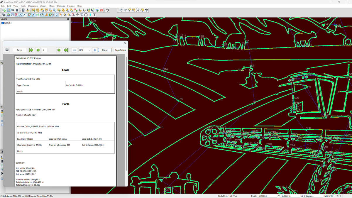 Ohio So God Made a Farmer Sign vector paths in design software (photo 7)