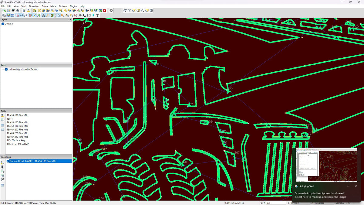 Colorado Rectangle Farm Scene Sign, No Lettering vector paths in design software (photo 7)