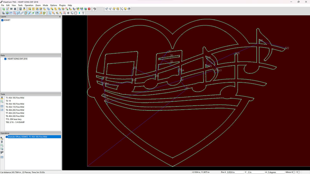 Heart Song Musical Notes Name Sign vector paths in design software (photo 6)