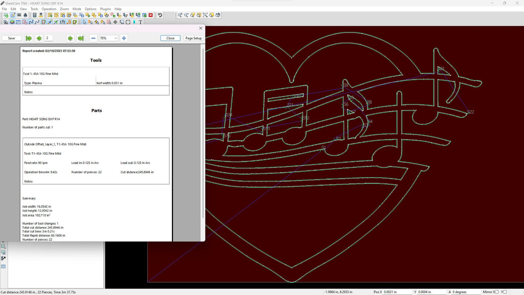 Heart Song Musical Notes Name Sign vector paths in design software