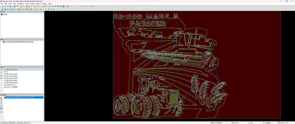 Missouri So God Made a Farmer Sign vector paths in design software (photo 5)