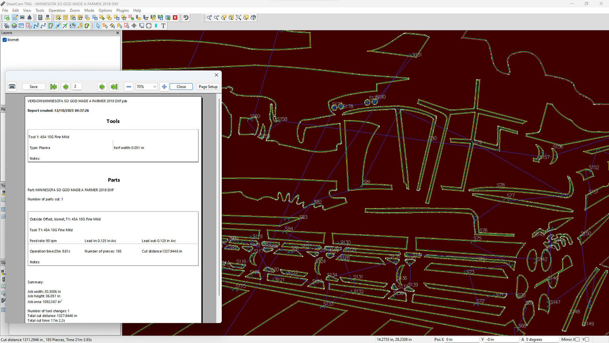 Minnesota So God Made a Farmer Sign vector paths in design software (photo 5)