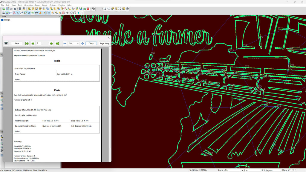 Michigan So God Made a Farmer Sign vector paths in design software (photo 7)