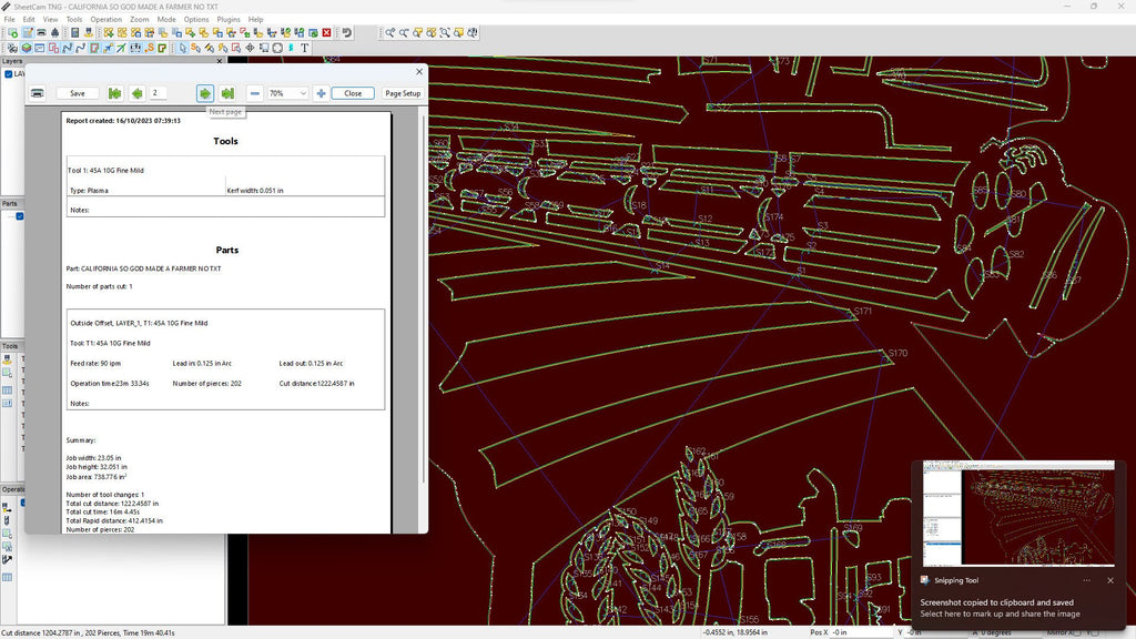 California Farm Scene Sign, No Lettering vector paths in design software (photo 7)