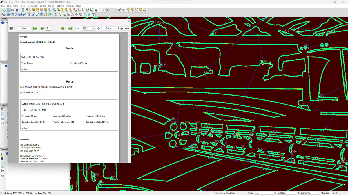 South Dakota Rectangle Farm Scene Sign, No Lettering vector paths in design software (photo 5)