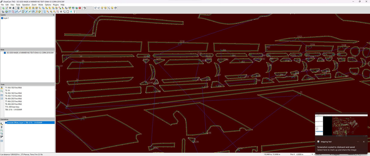 Iowa Corn Farm Scene Sign, No Lettering vector paths in design software (photo 7)