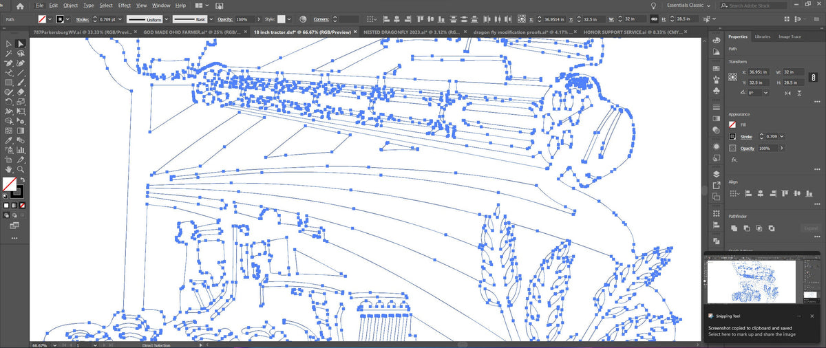 Missouri Farm Scene Sign, No Lettering vector paths in design software (photo 4)